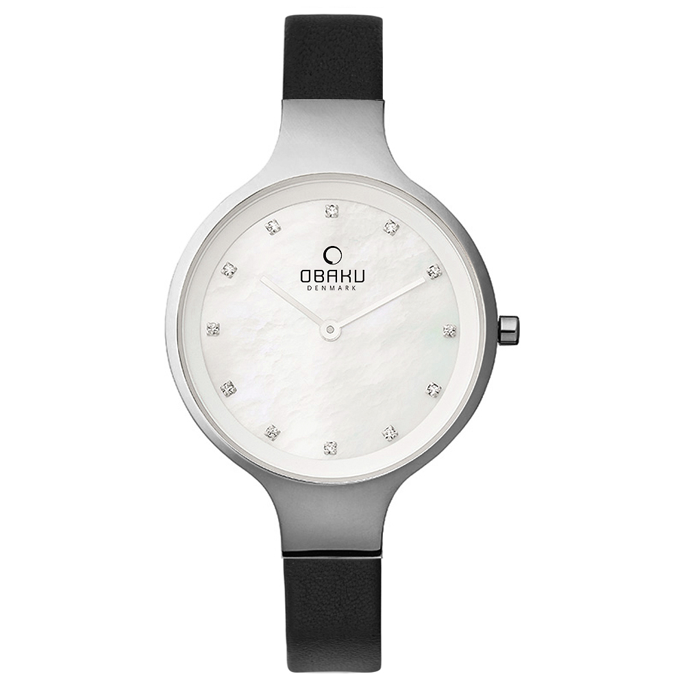 OBAKU 星光眷戀時尚皮帶錶-V173LXCIRB/33mm