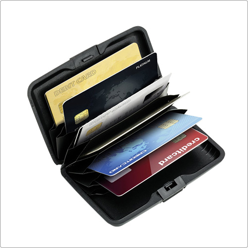 REFLECTS RFID硬殼防護證件卡片盒(黑)
