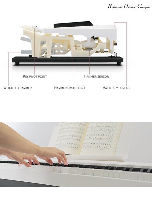 KAWAI ES110 88鍵數位電鋼琴 時尚黑色款