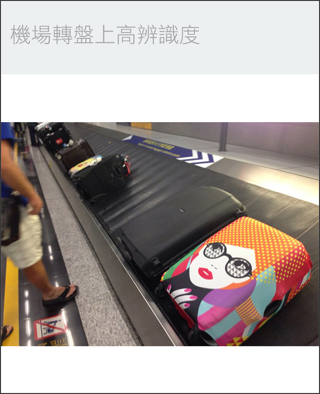 LOQI 行李箱套│海綿寶寶漫畫M號 適用22-27吋行李箱保護套