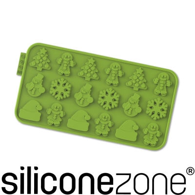 Siliconezone 施理康耐熱矽膠聖誕節巧克力模-綠色