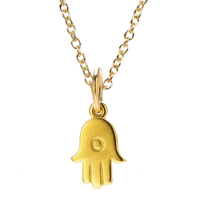 Dogeared 許願項鍊 金色幸運手掌 Hamsa Necklace 附原廠盒