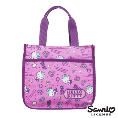 Hello Kitty 休閒潮流手提包-紫KT88B04PL