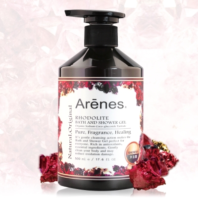 Arenes 愛戀玫瑰石活力沐浴露 500ml