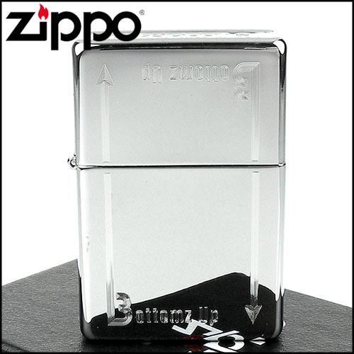 【ZIPPO】美系~Bottomz Up-頂部Logo刻印打火機