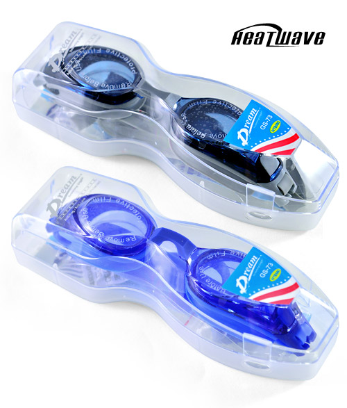 熱浪泳鏡-Dream美式隱藏式扣邊矽膠眼罩