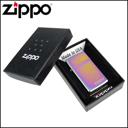 ZIPPO美系-LOGO字樣-超質感Spectrum光譜色鏡面打火機