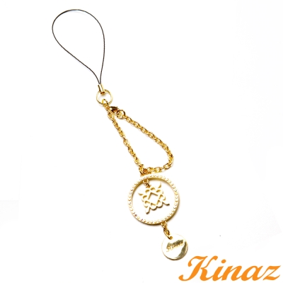 KINAZ - 糖果小物系列~皇室鏤空美鑽吊飾-金