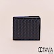 OCTAVIA8真皮 - 男仕系列 頂級羊皮編織二折短夾 - 藍深藍 product thumbnail 1
