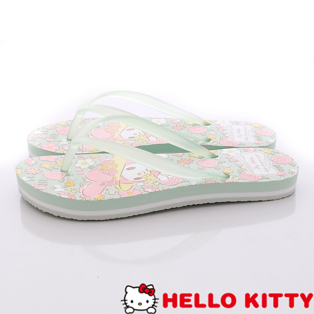 Hello Kitty-美樂蒂40週年紀念夾腳款-NI15070綠(女段)