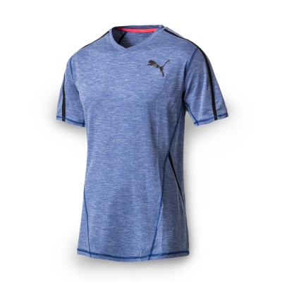 PUMA 男性訓練系列POWER短袖T恤-真實藍(麻花)