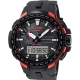 CASIO 卡西歐 PRO TREK 專業登山太陽能電波手錶-橘/58mm product thumbnail 1