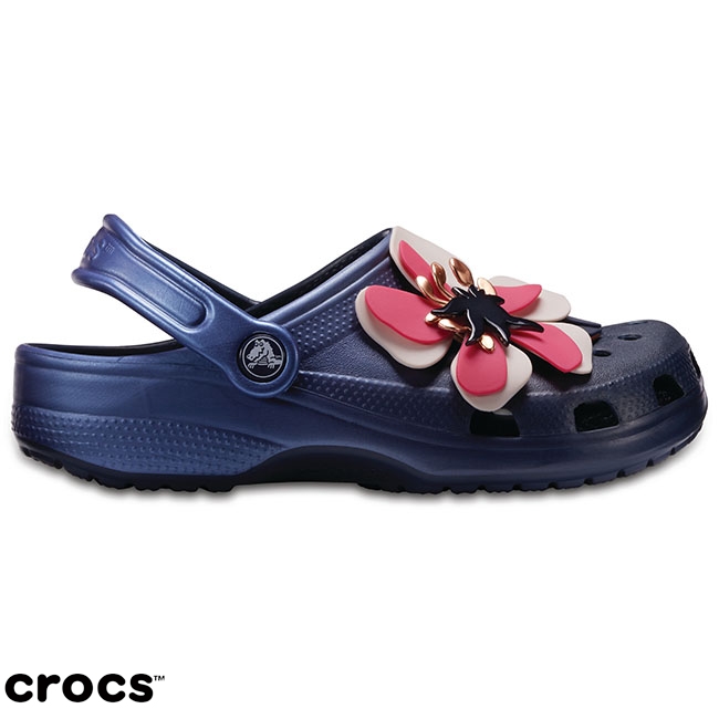 Crocs 卡駱馳 (中性鞋) 經典花朵克駱格 205248-410