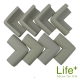 Life Plus 超厚泡棉安全防撞桌角_淺灰(1組8入) product thumbnail 1