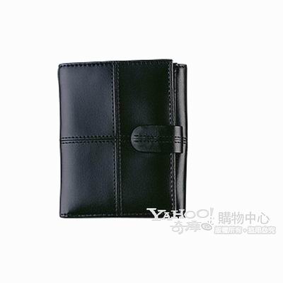 【filofax】經典系列小牛皮短夾/ 神祕黑