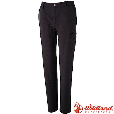 Wildland 荒野 0A52305-99深霧灰 女彈性貼袋保暖休閒褲