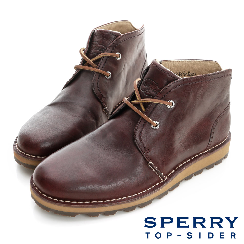 Sperry Top-Sider手工縫製沙漠靴-紅棕