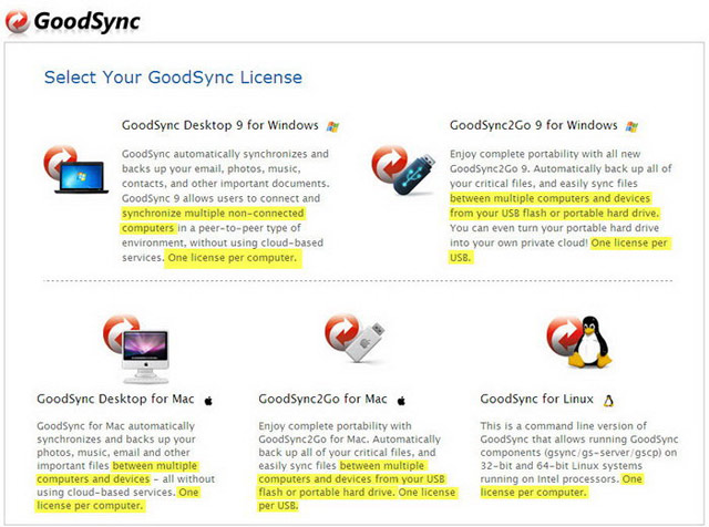 GoodSync for Linux (檔案同步和備份) (單機下載)