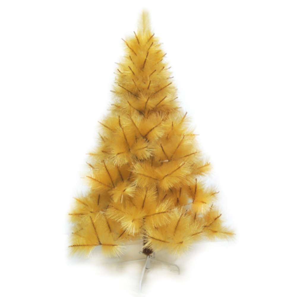 摩達客 台製5尺(150cm)特級金色松針葉聖誕樹 裸樹 (不含飾品不含燈)