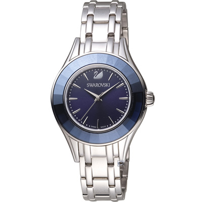 SWAROVSKI 施華洛世奇 Alegria奢華高雅時尚腕錶-藍/34mm