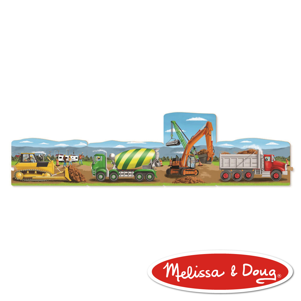 美國瑪莉莎 Melissa & Doug 大型地板拼圖 - 建築工程,96片