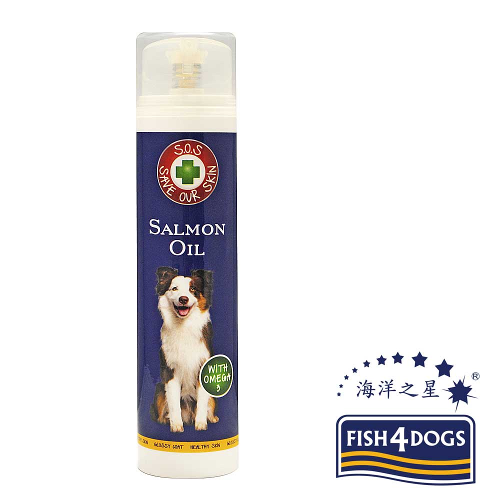 海洋之星FISH4DOGS、S.O.S.挪威鮭魚油150ml、犬貓皆適用