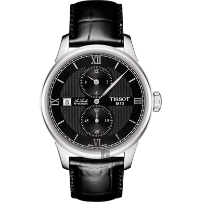 TISSOT 天梭 LE LOCLE 力洛克雅仕機械腕錶-黑/40mm