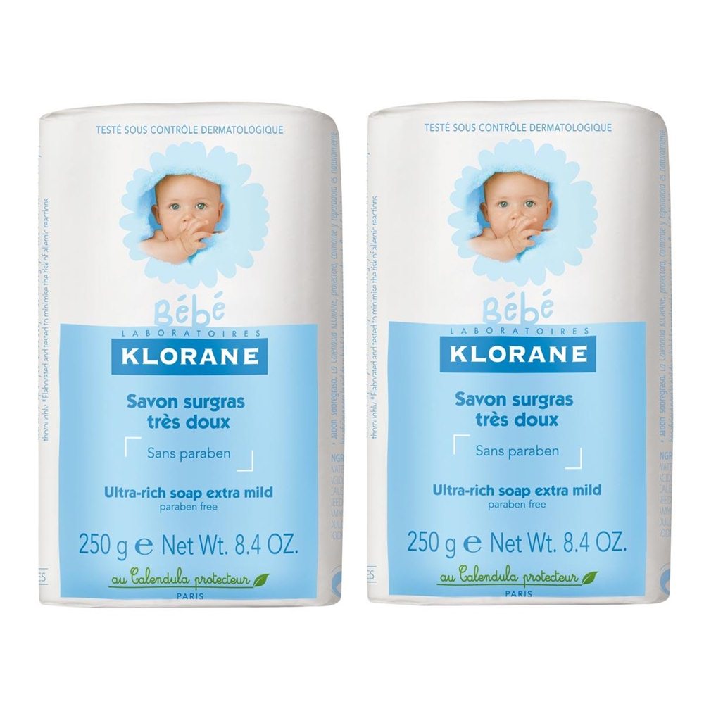 蔻蘿蘭 Klorane 寶寶保濕乳霜皂 250 G x2 二入組