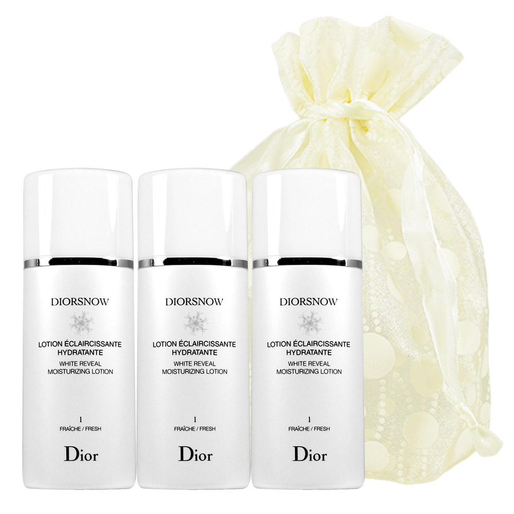 Dior 迪奧 雪晶靈極緻透白化妝水(50ml)3入旅行袋組