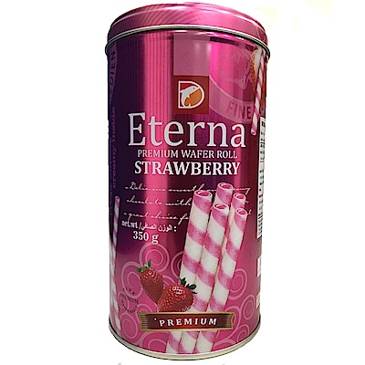 (活動)Eterna 爆漿草莓風味威化捲(350g)