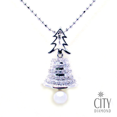 City Diamond『銀色聖誕樹』K金項鍊