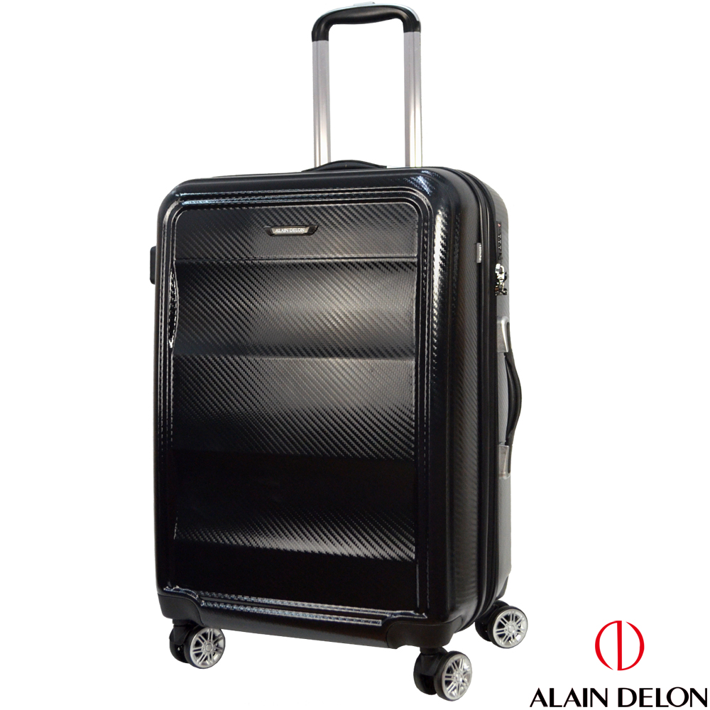 ALAIN DELON 亞蘭德倫 25吋極致碳纖維紋系列旅行箱(黑)