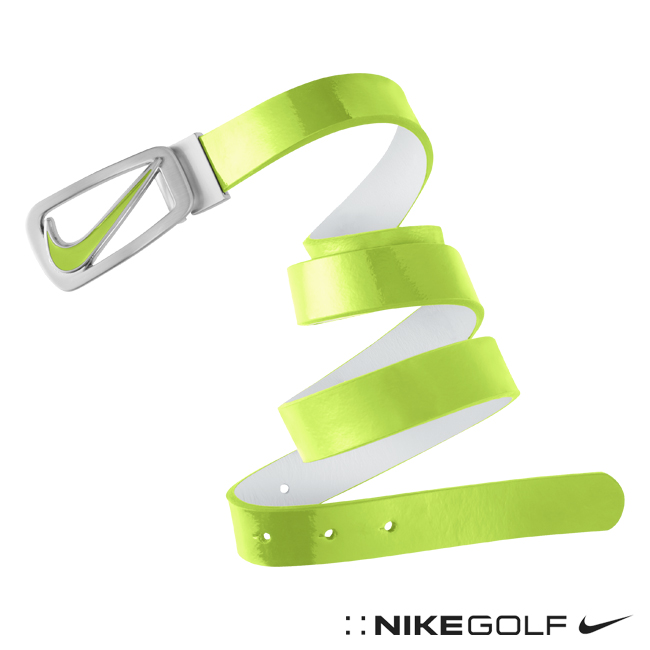 NIKE GOLF 女 牛皮漆面腰帶-3色616976