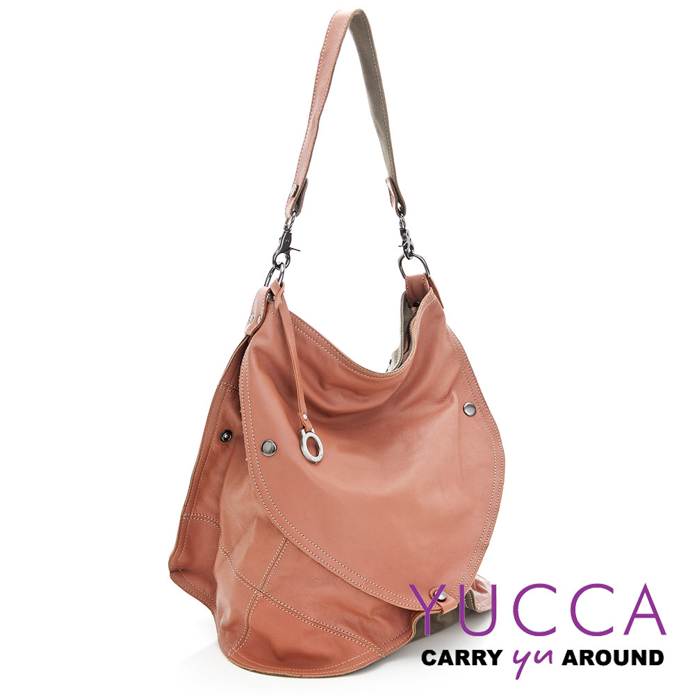 YUCCA - 羊皮造型肩背包 -粉紅色 D0068C54C23