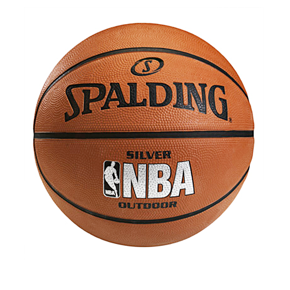 SPALDING  銀色NBA - Rubber 5號 籃球