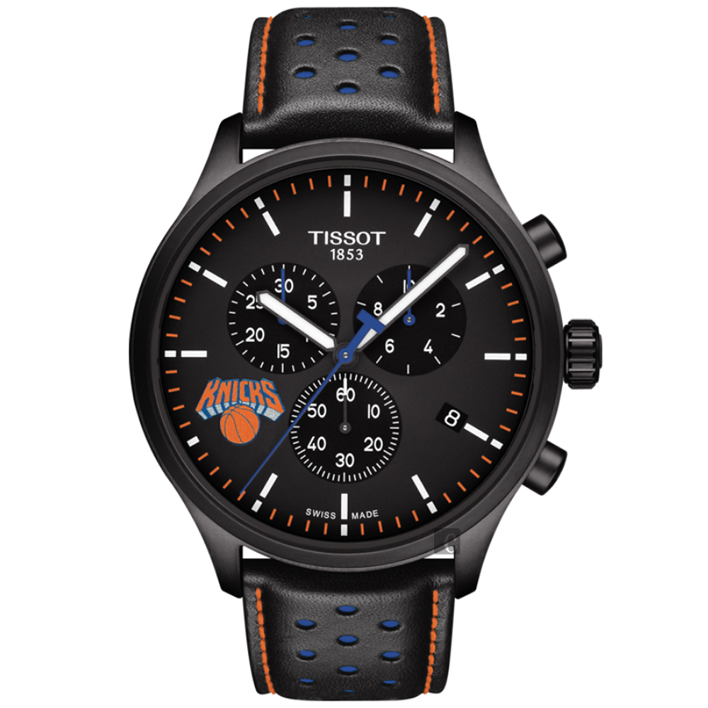 TISSOT 天梭 官方授權 CHRONO XL NBA 尼克隊特別版計時錶-45mm T1166173605105