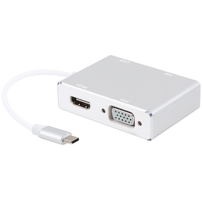 伽利略 TypeC HDMI (4K2K)+VGA+DVI+USB2.0