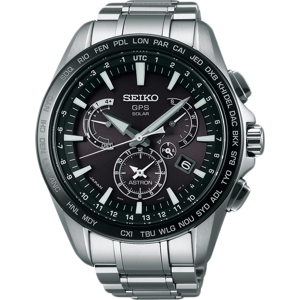 SEIKO ASTRON GPS 衛星太陽能電波腕錶(SSE077J1)-45mm