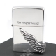 【ZIPPO】日系~The Angels Wings-立體天使翅膀3面連續加工(銀色) product thumbnail 1
