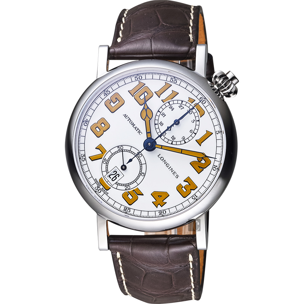 LONGINES 浪琴 官方授權 AVIGATION TYPE A-7 1935 復刻機械腕錶 L2.812.4.23.2