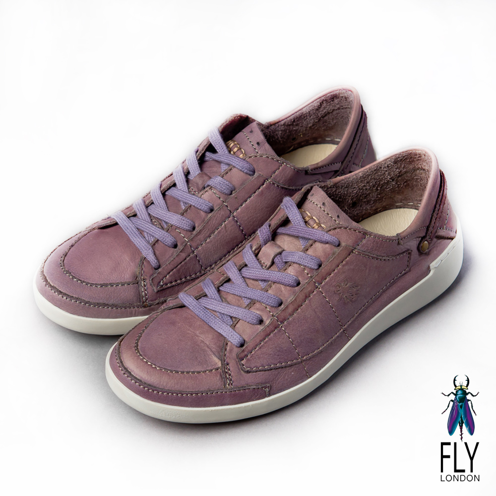 Fly London(女) 哲學之思 手染自然色系綁帶休閒鞋 - 薰紫