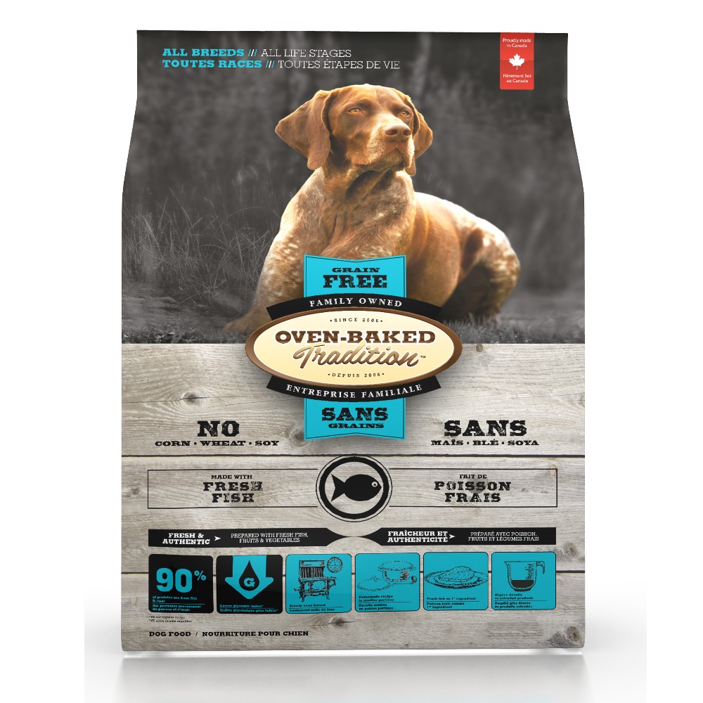 烘焙客Oven-Baked 全犬低敏無穀魚肉27磅(大顆粒) 1入