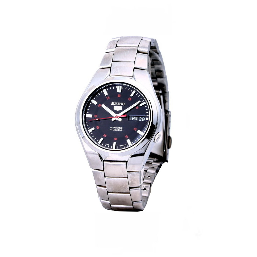 SEIKO 盾牌5號城市旅人機械腕錶(SNK617K1)-黑/40mm