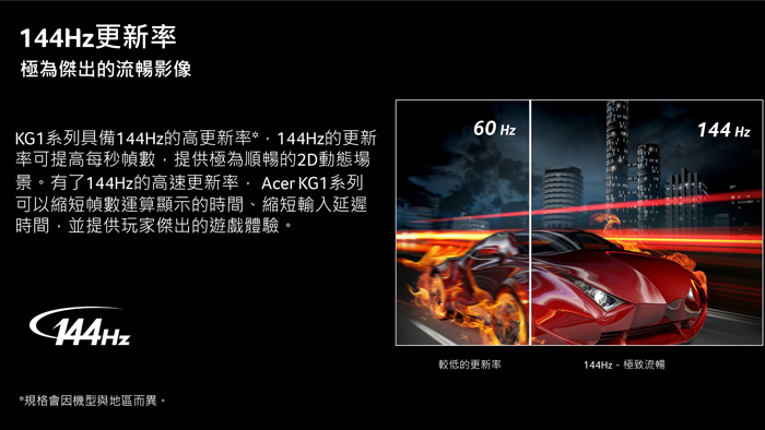 Acer KG271 C27型 電競薄邊框電腦螢幕