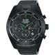 ALBA 魅力時尚三眼計時腕錶(AT3603X1)-IP黑x綠時標/45mm product thumbnail 1