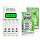VXTRA飛創 8通道 智慧型急速充電器+4號電池低自放8顆 product thumbnail 1