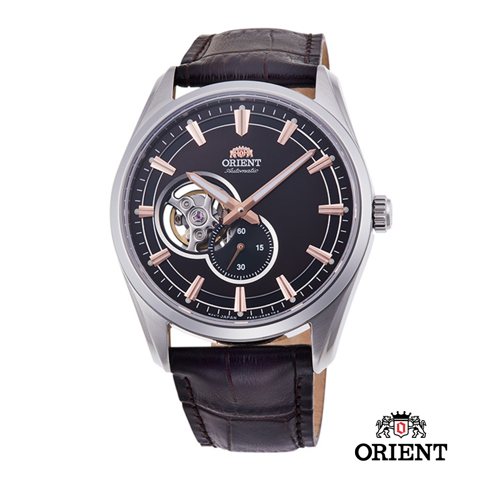 ORIENT 東方錶 SEMI-SKELETON系列 機械錶 皮帶款 咖啡色 40.8mm