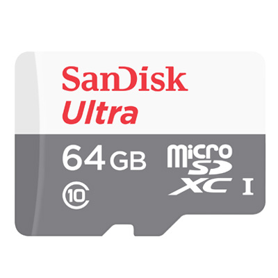 SanDisk Ultra microSD UHS-I 64GB 記憶卡-白(公司貨)新版