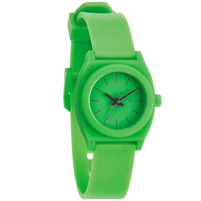 NIXON TIME TELLER P 躍動普普個性腕錶-綠/24mm