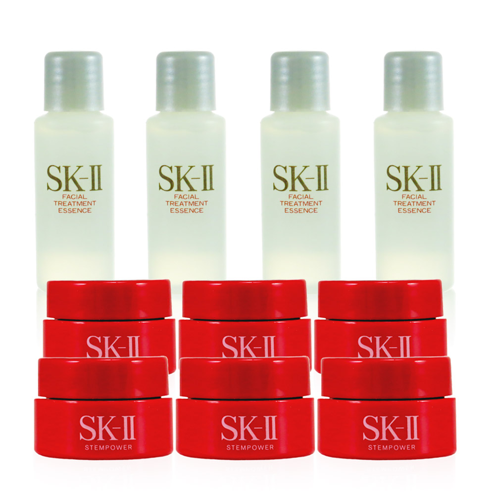 SKII 青春露10mlx4+肌源新生活膚霜 2.5gx6